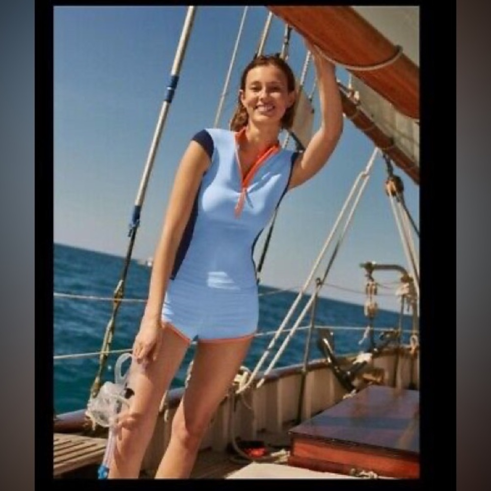 Boden Horizon Tilos Short Sleeve Beach Top . Sz 6 .D23